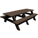 deluxe 8ft table brown