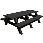 deluxe 8ft table brown black