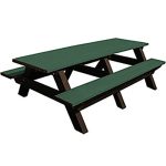 deluxe 8ft table brown green