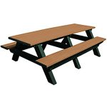 deluxe 8ft table green cedar