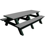 deluxe 8ft table green charcoal