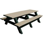 deluxe 8ft table green weathered