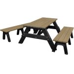 deluxe picnic table detached seating