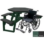 economizer hexagon handicap table green black