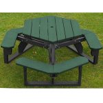 economizer hexagon table black green