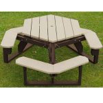 economizer hexagon table brown sand
