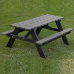 economizer picnic table youth black charcoal