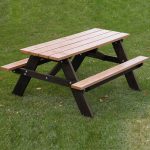 economizer picnic table youth brown cedar