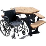 economizer plaza handicap table black cedar