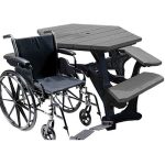 economizer plaza handicap table black charcoal