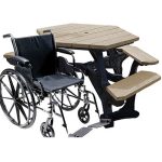 economizer plaza handicap table black weathered
