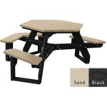 open hexagon handicap table black sand