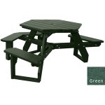 open hexagon handicap table green