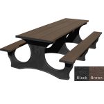 polly tuff easy access 8ft table black brown