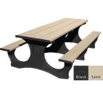 polly tuff easy access 8ft table black sand