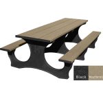 polly tuff easy access 8ft table black weathered