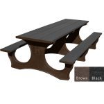 polly tuff easy access 8ft table brown black