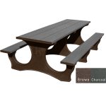 polly tuff easy access 8ft table brown charcoal
