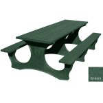 polly tuff easy access 8ft table green