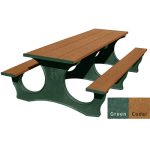 polly tuff easy access 8ft table green cedar