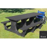 polly tuff easy access handicap table black