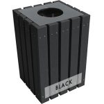 22 gal economizer trash receptacle black