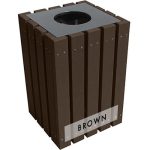22 gal economizer trash receptacle brown