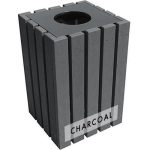 22 gal economizer trash receptacle charcoal