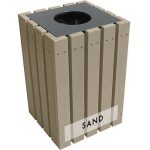 22 gal economizer trash receptacle sand