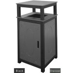 32 gal tall receptacle black charcoal
