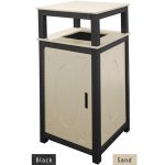 32 gal tall receptacle black sand