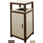 32 gal tall receptacle brown sand