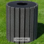 33 gal round receptacle charcoal