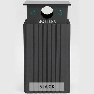 40 gal recycle receptacle bottle black