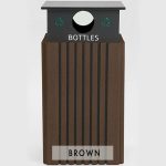 40 gal recycle receptacle bottle brown