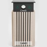 40 gal recycle receptacle cans sand