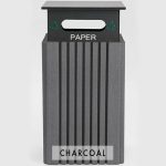 40 gal recycle receptacle paper charcoal