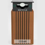 40 gal recycle receptacle recycle cedar