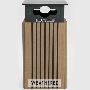 40 gal recycle receptacle recycle weathered