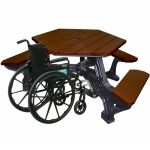 plaza handicap table black brown