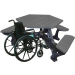 plaza handicap table black charcoal
