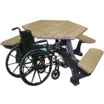 plaza handicap table black weathered