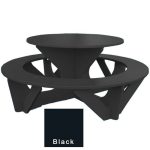 round activity table black