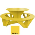 round activity table yellow