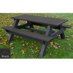 standard 6ft picnic table black