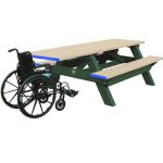 standard handicap picnic table green sand