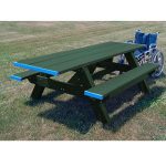 standard picnic handicap 2 ends table green