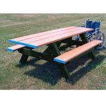 standard picnic handicap 2 ends table green cedar