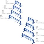 campus bike rack layout