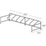 cycle stall elite bike rack diagram